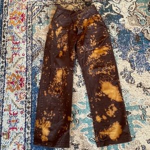 Big bud press, bleached brown pants, size s